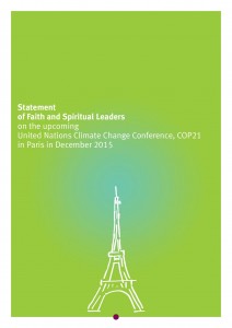 Faith Leaders 15-10- COP21_Statement