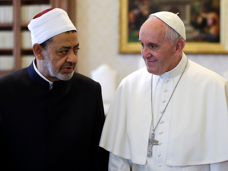 Pope Francis and Sheikh Ahmed al-Tayeb